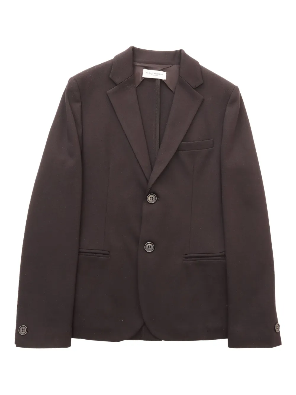 

Однобортный пиджак с заостренными лацканами Paolo Pecora Kids, черный