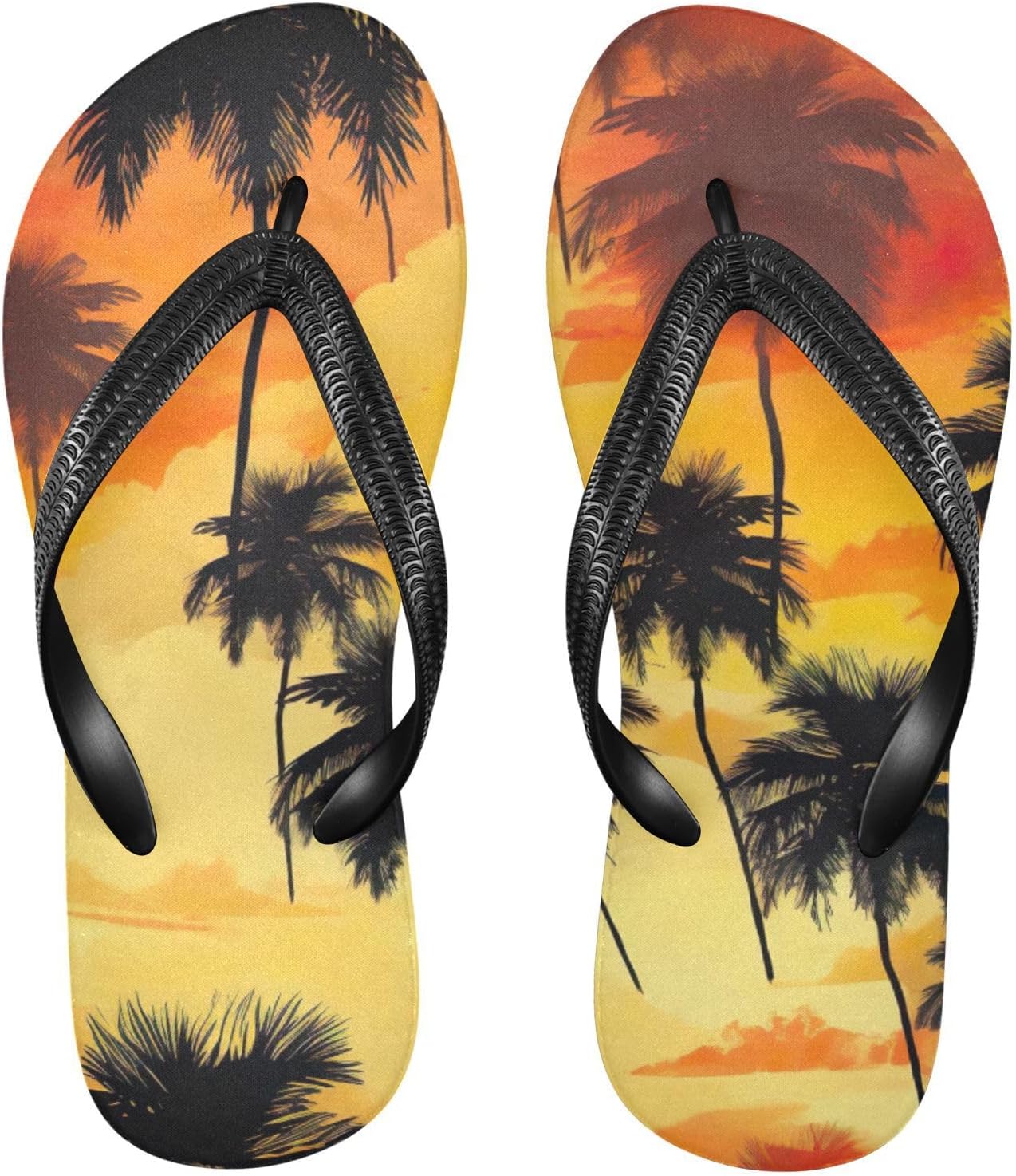 

Женские и мужские летние пляжные шлепанцы Palm Leaf с тропическим дизайном, для душа Kfbe