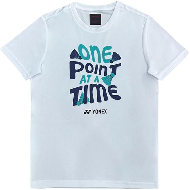 

Футболка для бадминтона унисекс с круглым вырезом, тонкие Yonex, белый