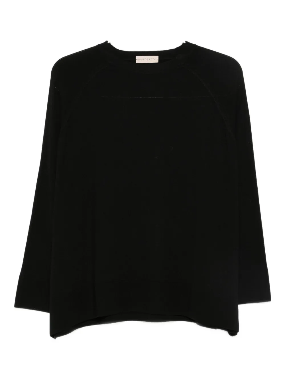 

Тонкий вязаный джемпер Purotatto, черный