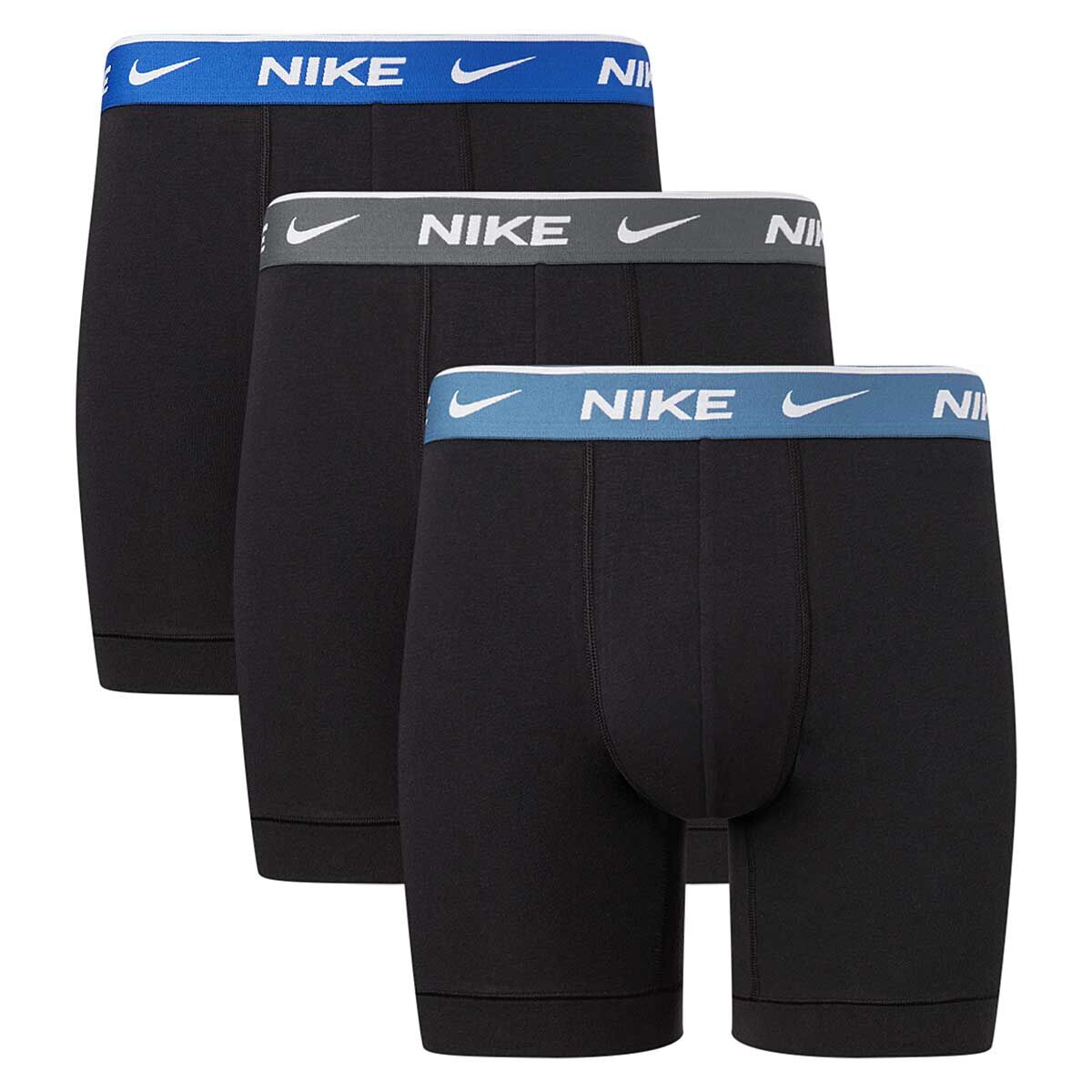 

Ночное и нижнее белье BOXER BRIEF 3PK Nike, цвет Schwarz/Blau/Kühles Grau/Blau