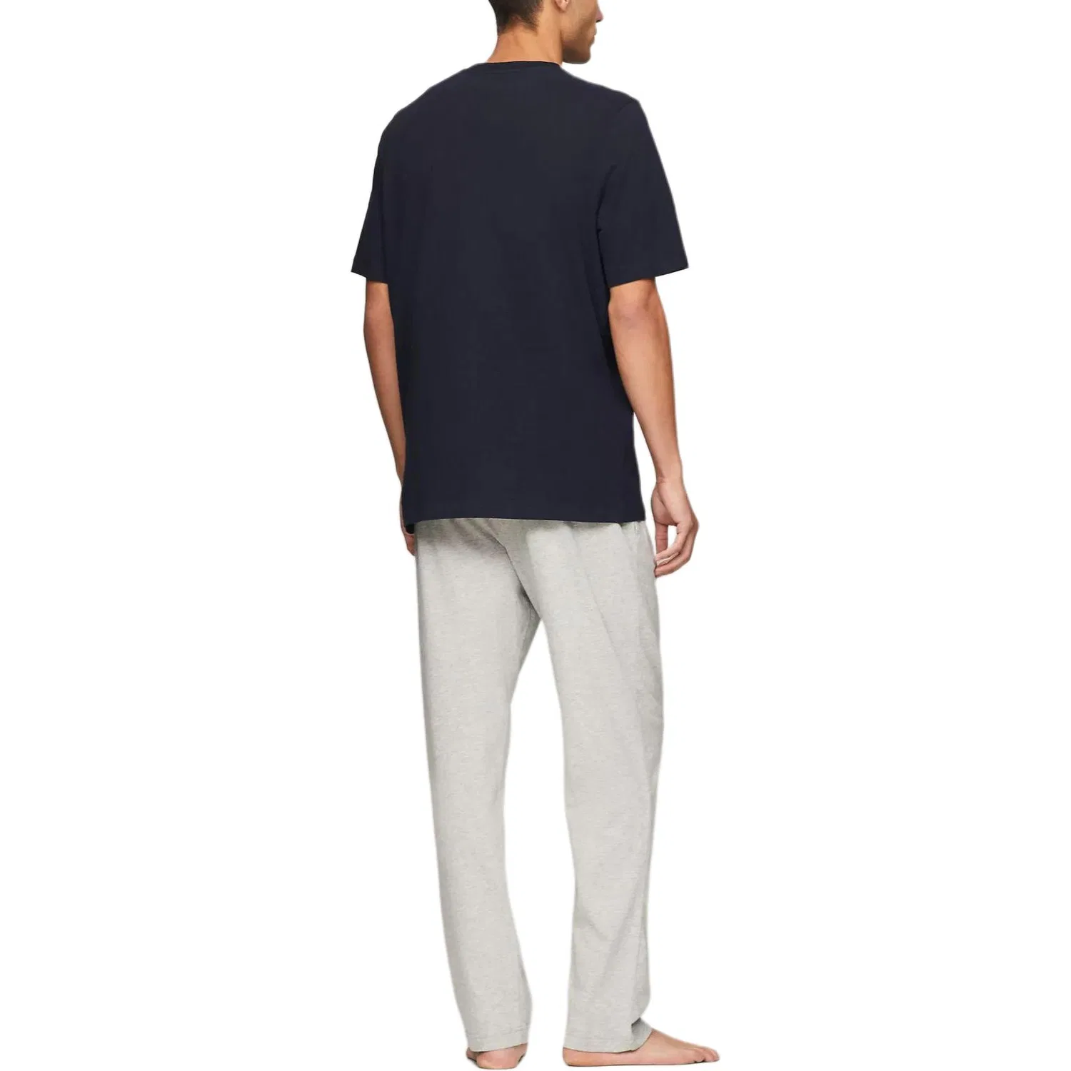 Футболка-ночнушка хенли из велюрового джерси мужская Marine Blue Tommy Hilfiger — фото 4