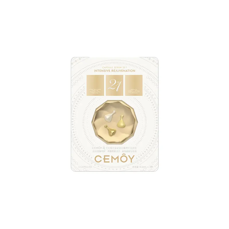 

21-дневная сыворотка-капсула против морщин успокаивающая, подтягивающая, увлажняющая Cemoy