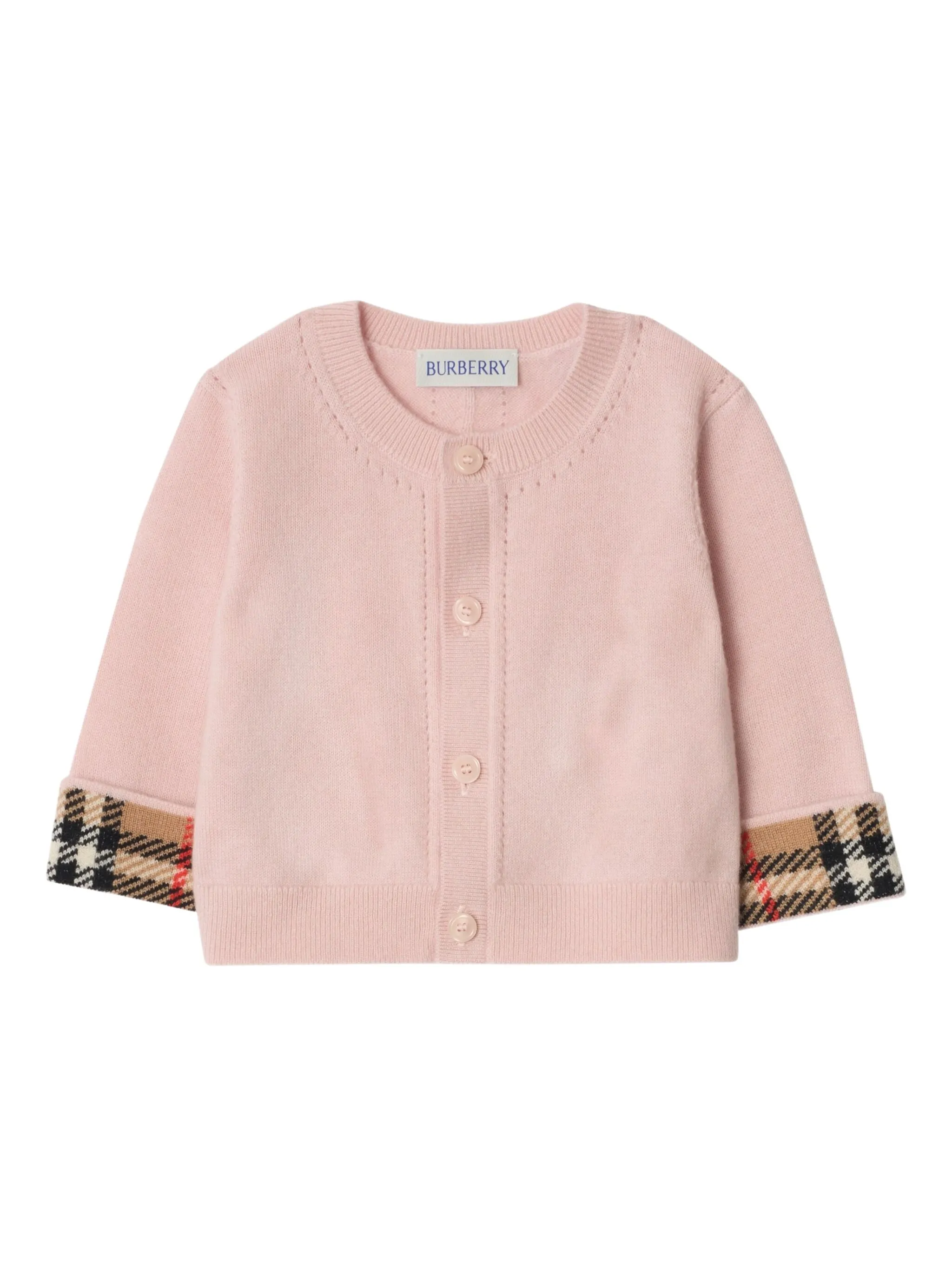 

Комплект брюк в клетку Burberry Kids, розовый