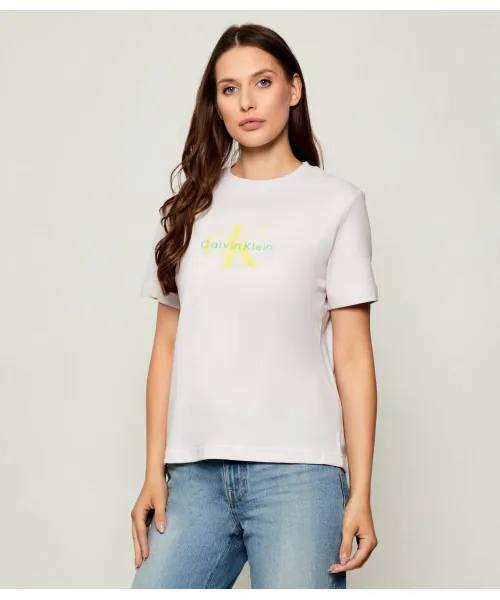 

Футболка Regular fit Calvin Klein Jeans, фиолетовый