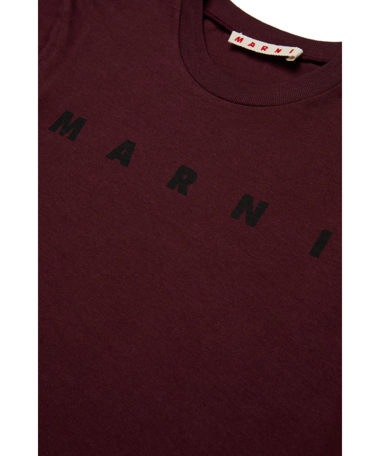 Детская футболка MARNI с логотипом жёлтая — фото 4