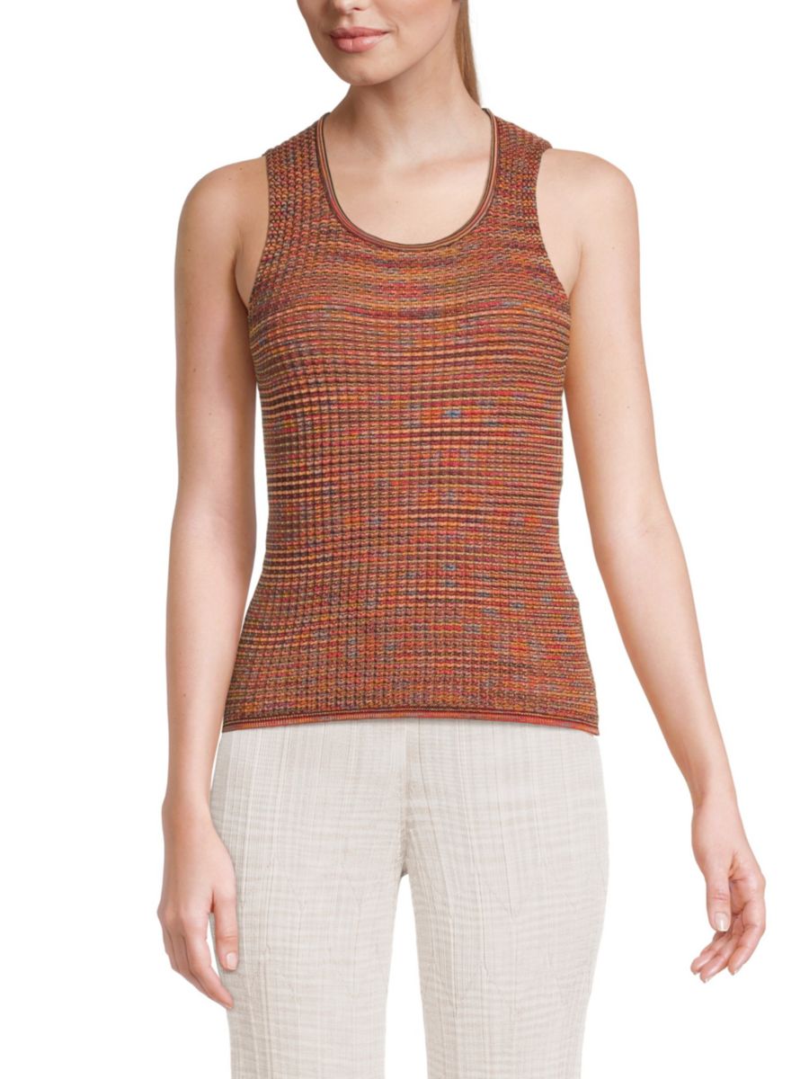 

Трикотажный топ из смесовой шерсти M Missoni, цвет Red Orange