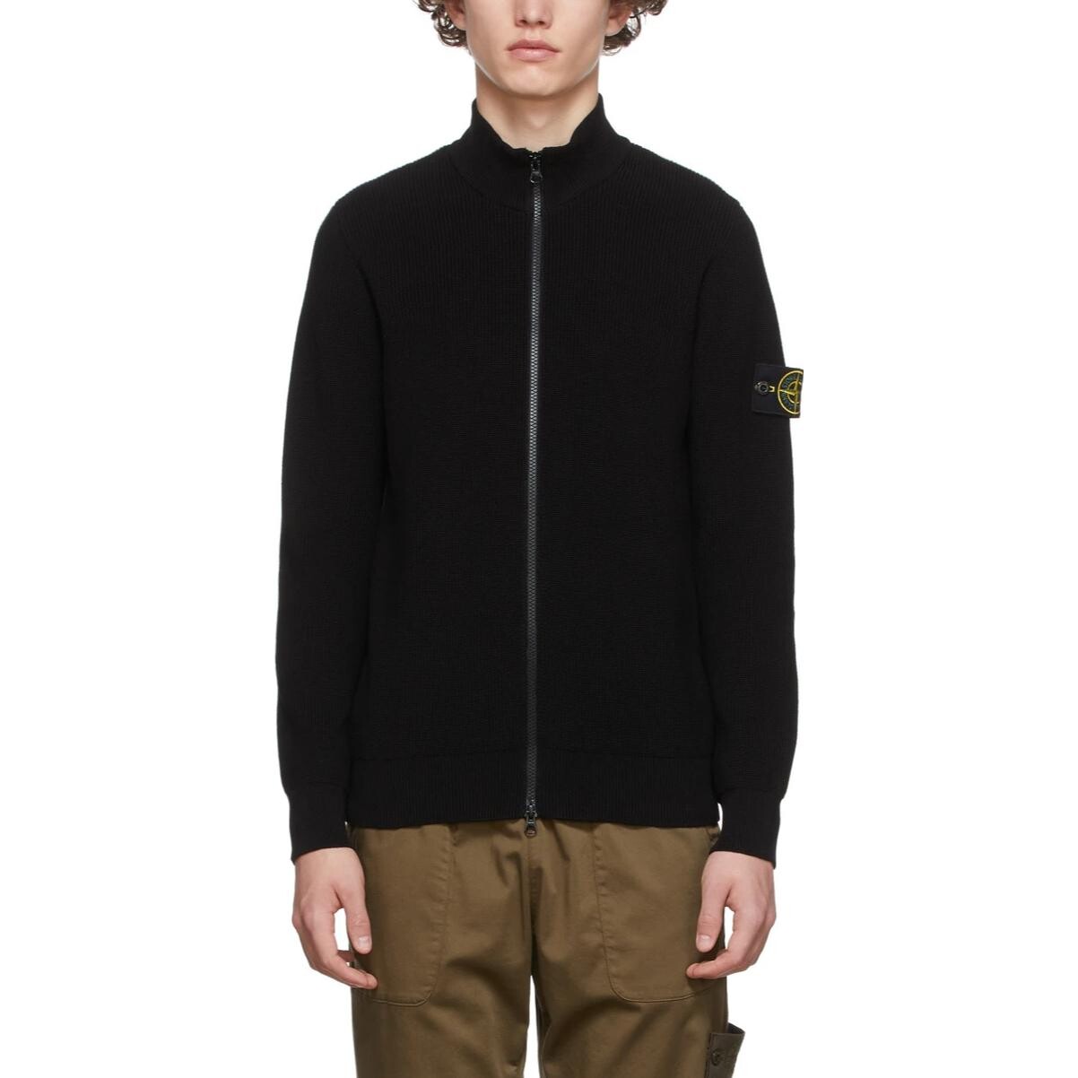 Толстовка Stone Island Men с нашивкой, черный — фото 2