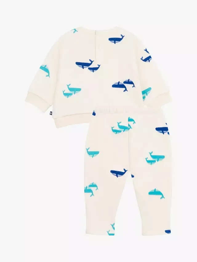 Пижама с принтом Детеныш кита, молочный/разноцветный Petit Bateau — фото 2