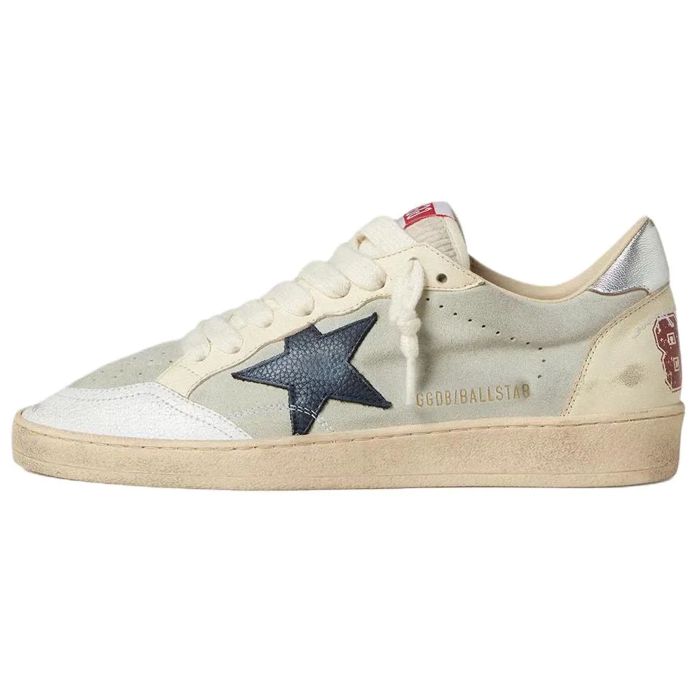 Кроссовки кожаные Golden Goose Ball Star Low серые
