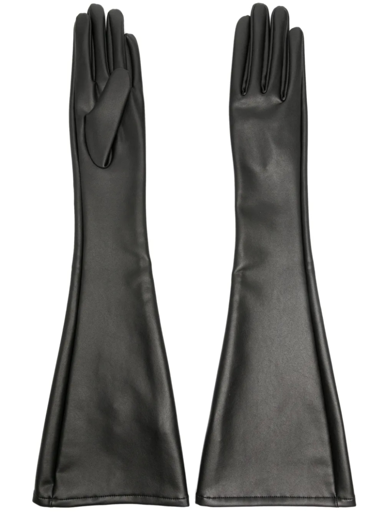 

Issey Miyake длинные перчатки из искусственной кожи, черный