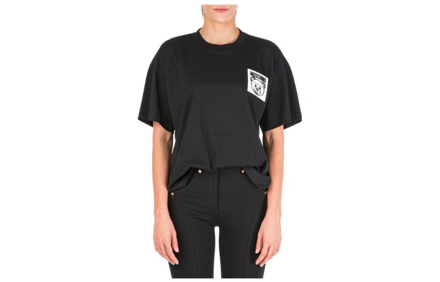 

Футболка женская черная MOSCHINO