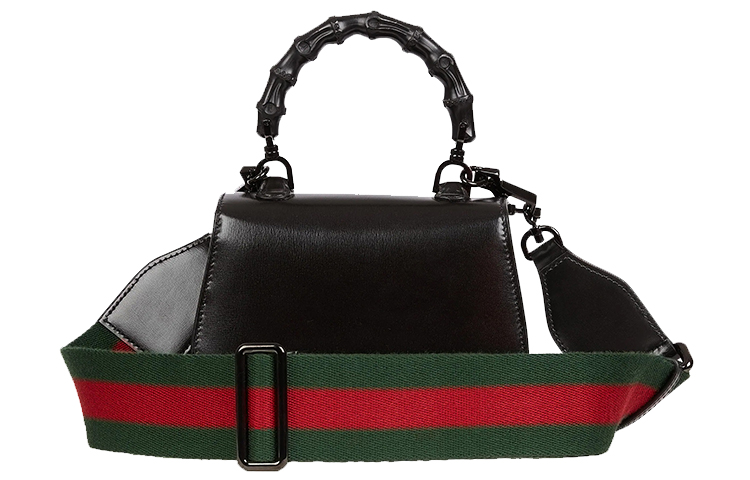 Bamboo 1947 Кожаная Бамбуковая Сумка Мини Женская Чёрная GUCCI — фото 3