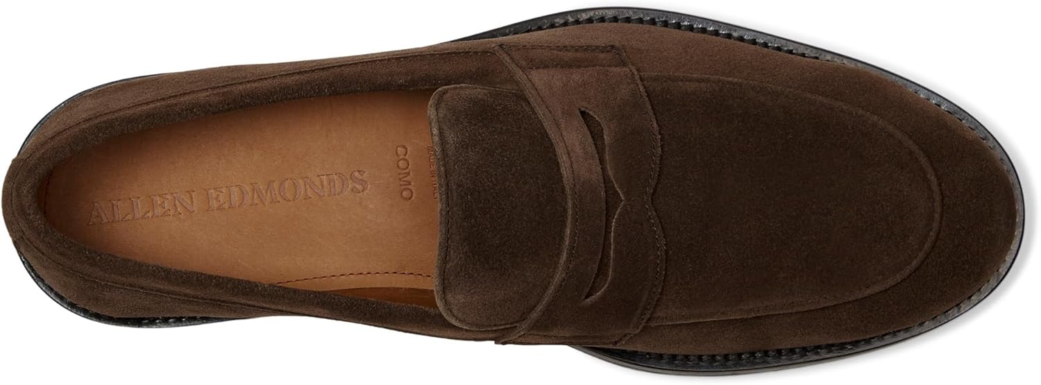 Мужские лоферы Allen Edmonds Como из плетеной кожи, шоколадный — фото 2