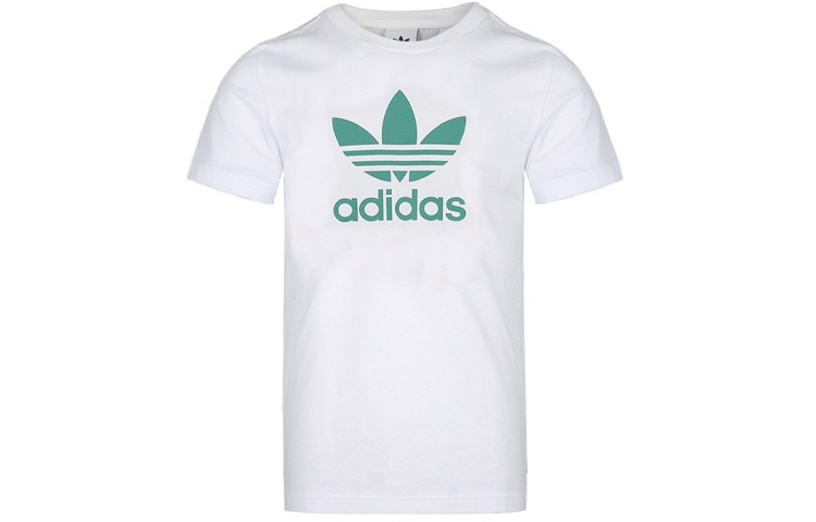 

Футболка с трилистником мужская белая Adidas Originals, белый