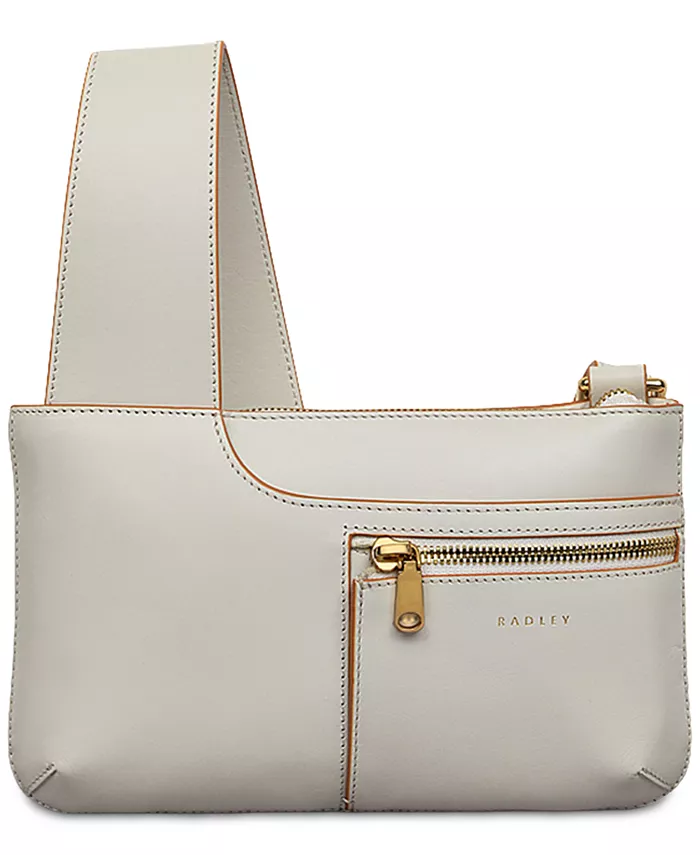 

Маленькая кожаная сумка через плечо Pockets с карманами Radley London, белый