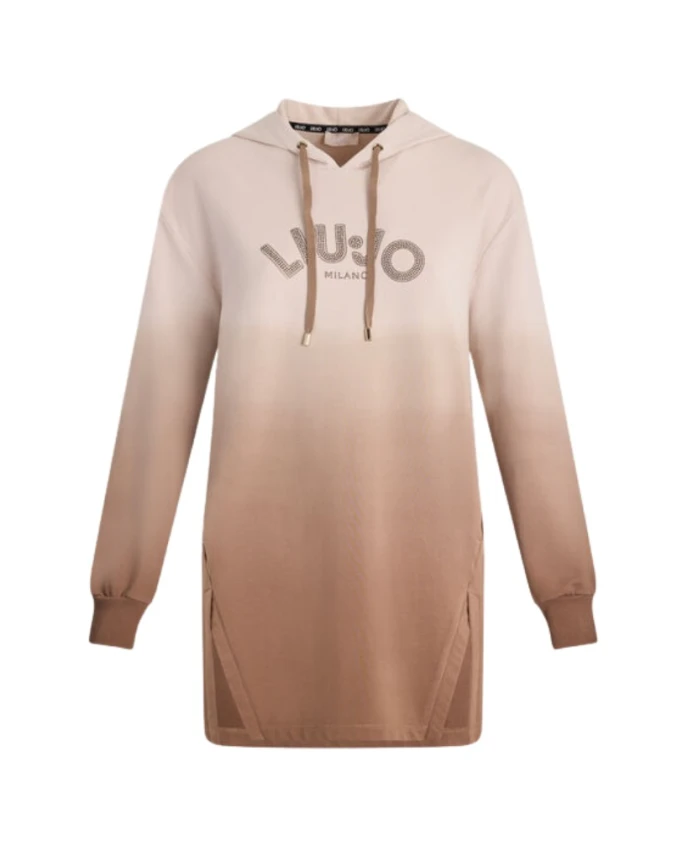 

Коричневая толстовка с капюшоном и логотипом из страз. Liu Jo, мультиколор, Коричневый, Коричневая толстовка с капюшоном и логотипом из страз. Liu Jo, мультиколор