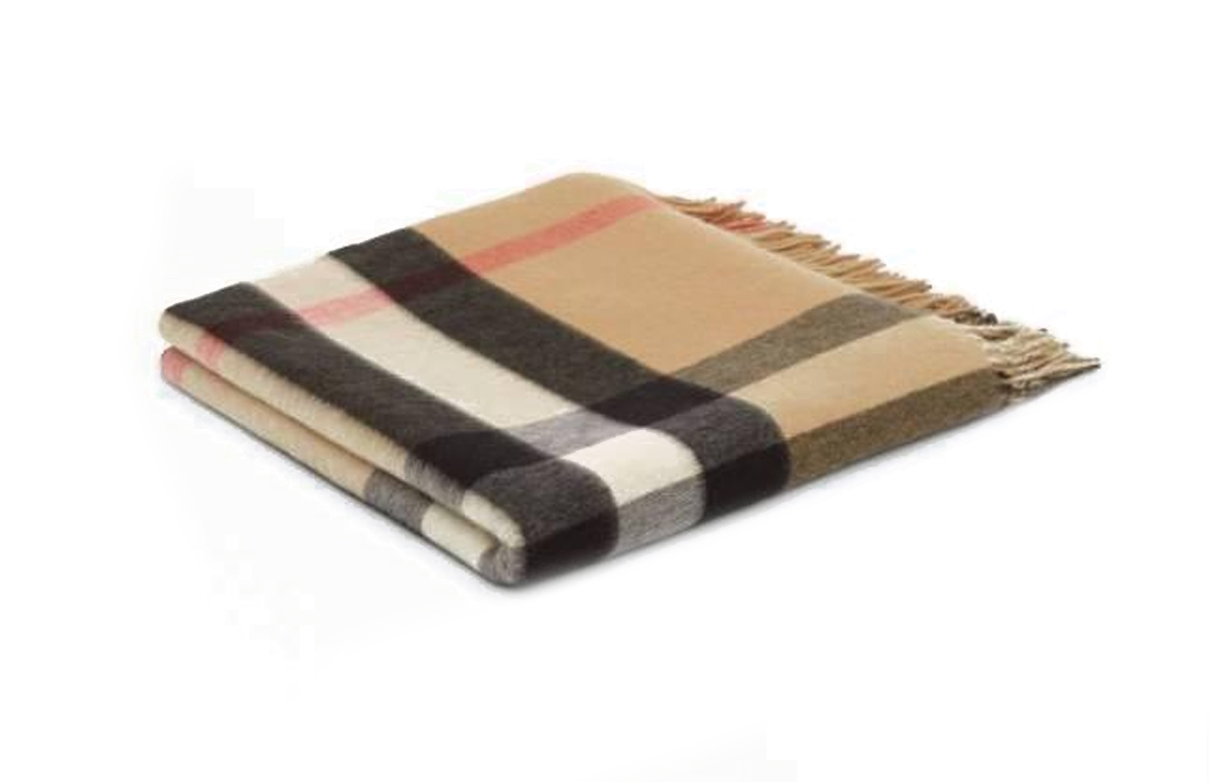 

Burberry Преувеличенный клетчатый кашемировый плед, Umber