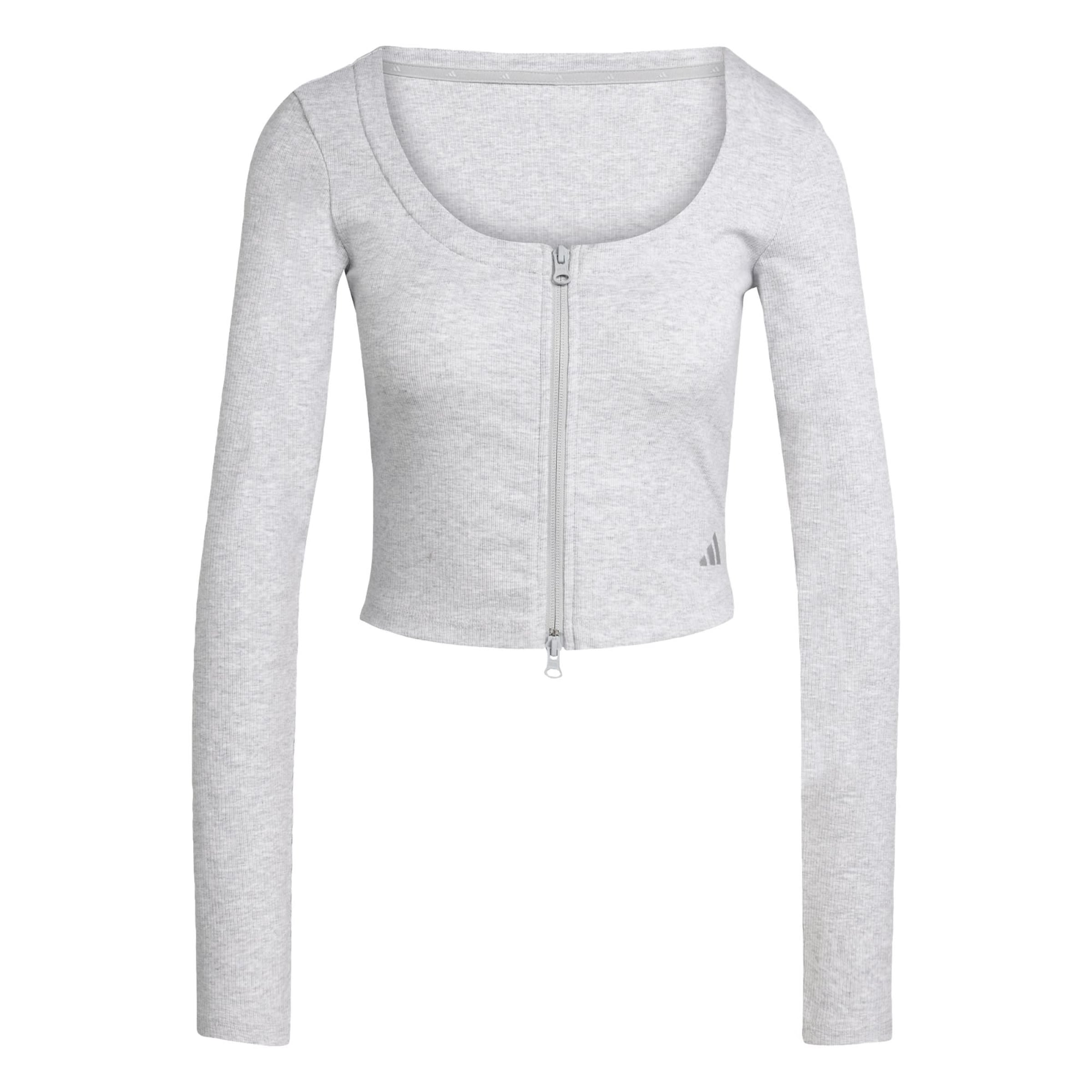 

Adidas Sportswear Кардиган Athletic 'Seasonal Essentials' в сером цвете
