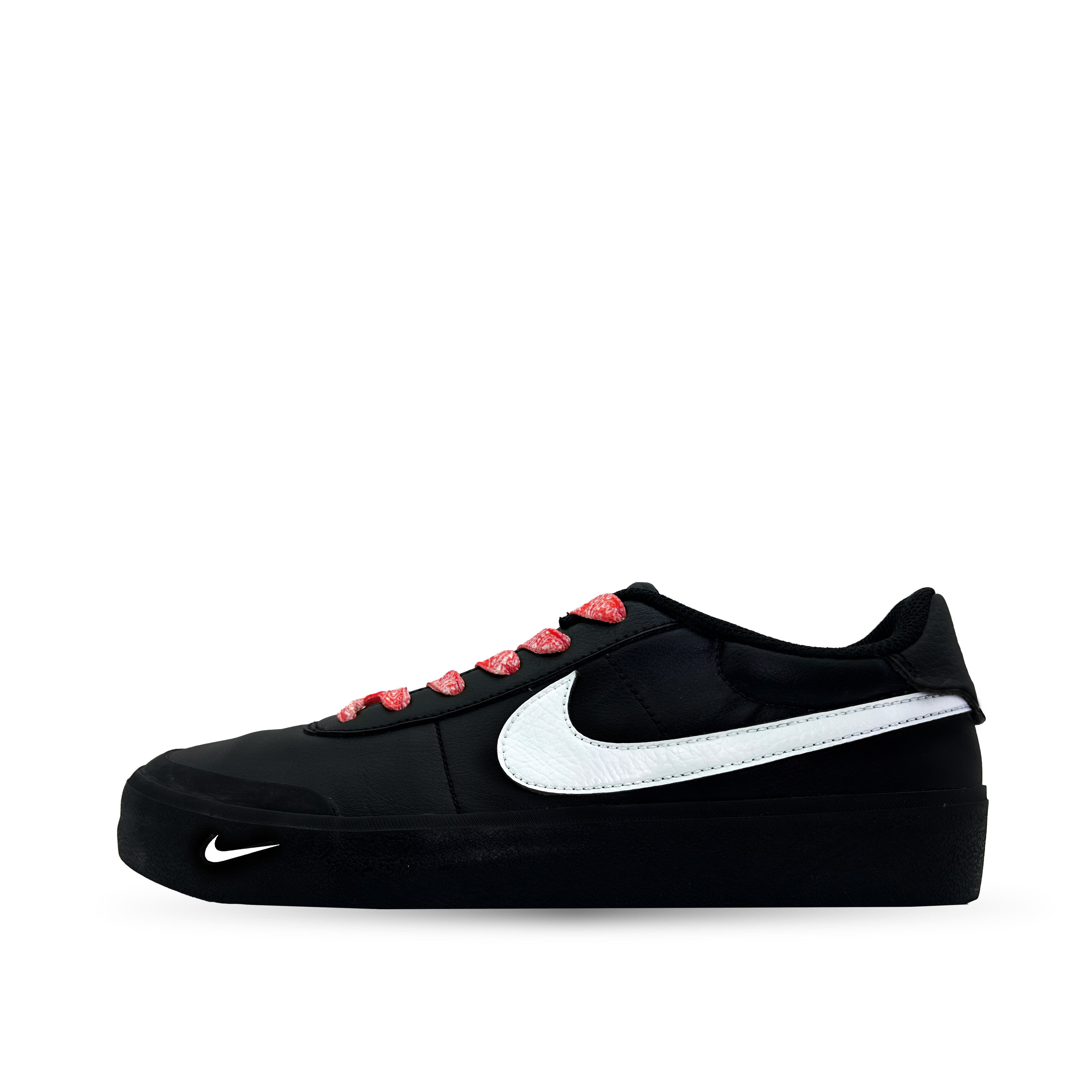 

Nike Кроссовки для скейтбординга Court Shot, мужские, низкие, черные, красные, белые