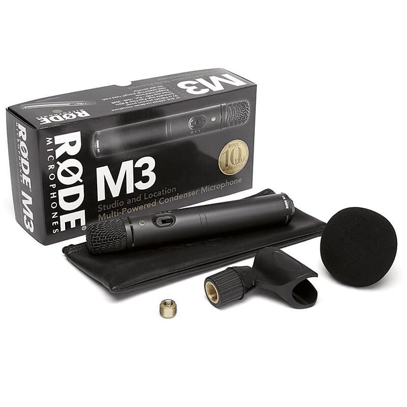 

Конденсаторный микрофон RODE M3 Multi-Powered Cardioid Condenser Microphone