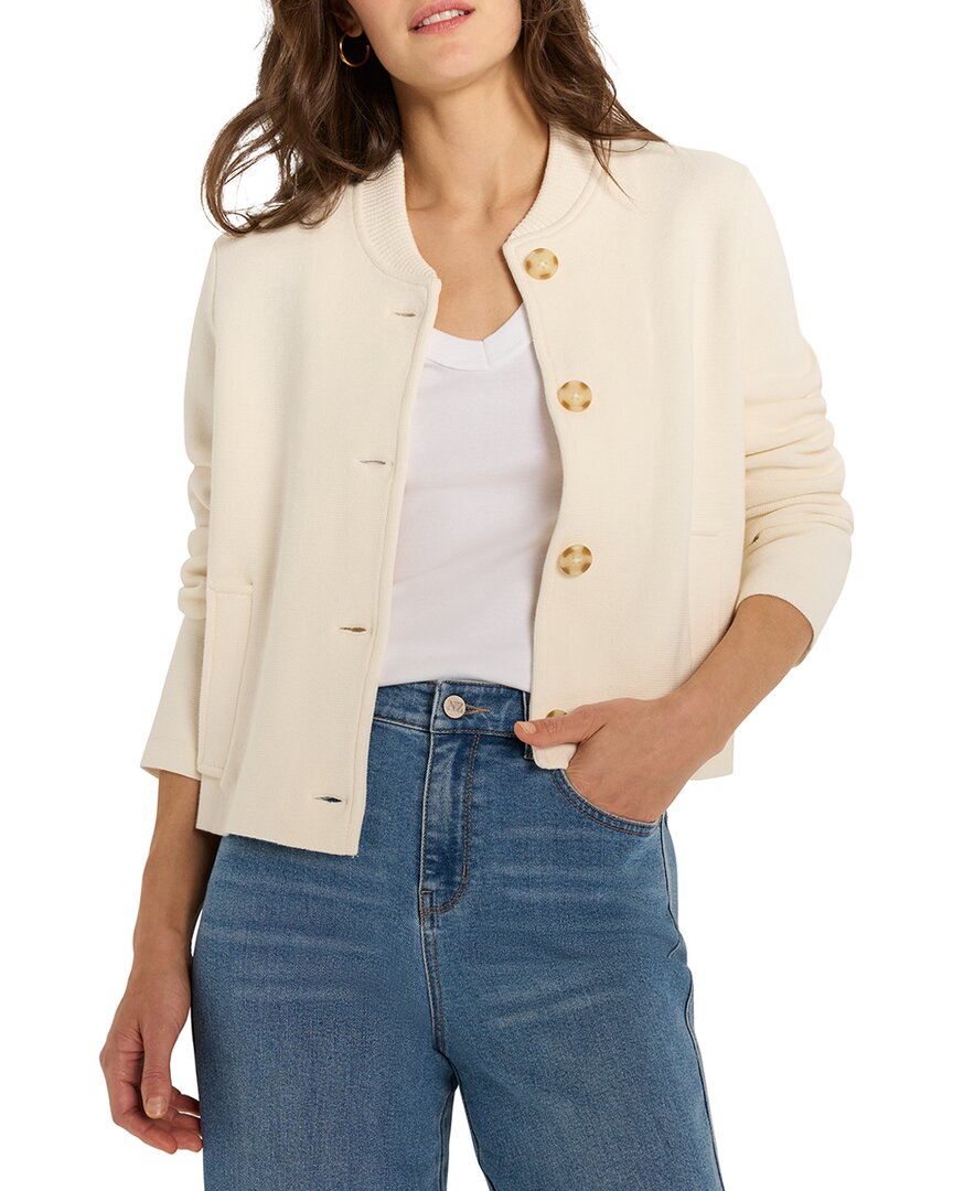 

NIC+ZOE Вязаная бомбер-куртка Nic + Zoe, бежевый