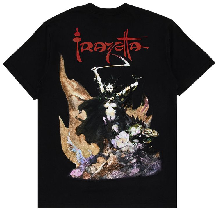 

Футболка Supreme x Frank Frazetta Woman With Scythe Tee 'Black', черный