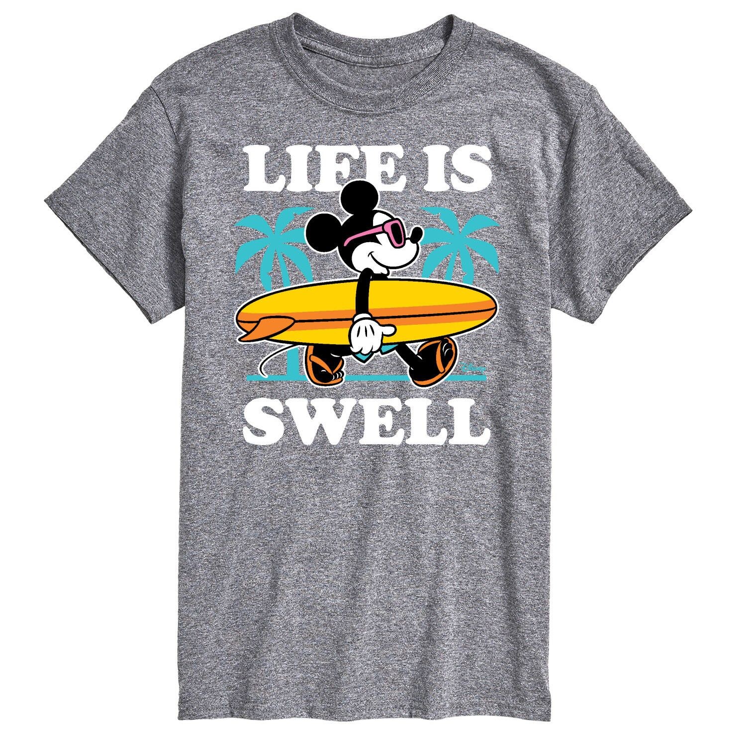 

Футболка Big & Tall Disney Life Is Swell License, серый
