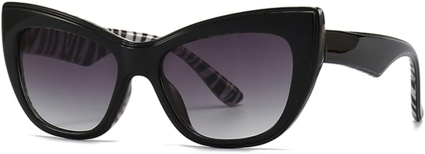 

Женские солнцезащитные очки «кошачий глаз» для женщин, защита от ультрафиолета UV400, ретро-стиль, коричневый леопардовый принт, черные очки LANGSER, Balck Pattern Frame