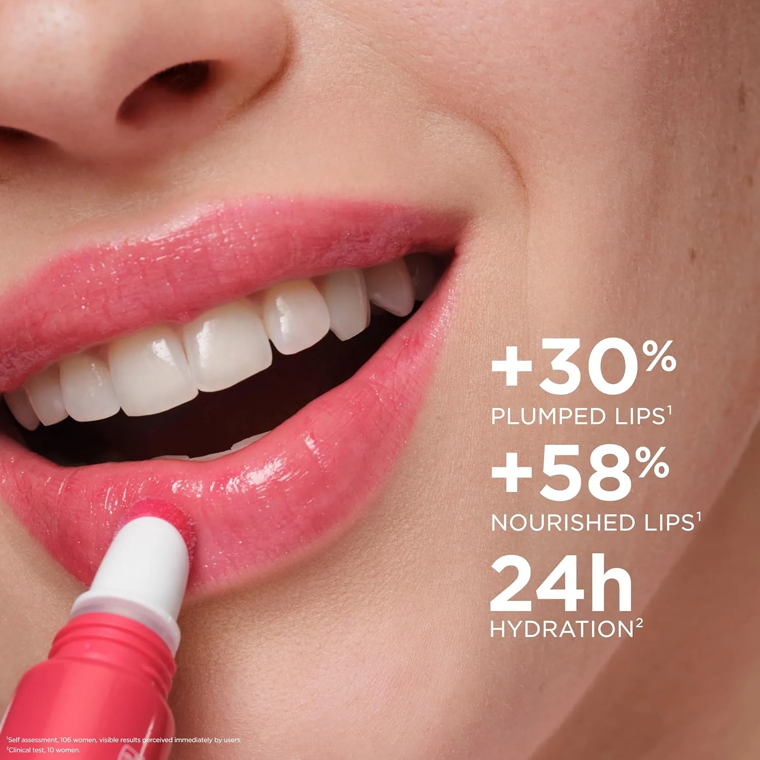 Блеск для губ Clarins Lip Perfector | Увлажняющий и придающий объем губам пептидный блеск | Мгновенный блеск с полупрозрачным мерцающим финишем | Нелипкая текстура с ароматом ванили | 0,35 унции, 24 Fuchsia Glow - Pearly Bright Berry — фото 3