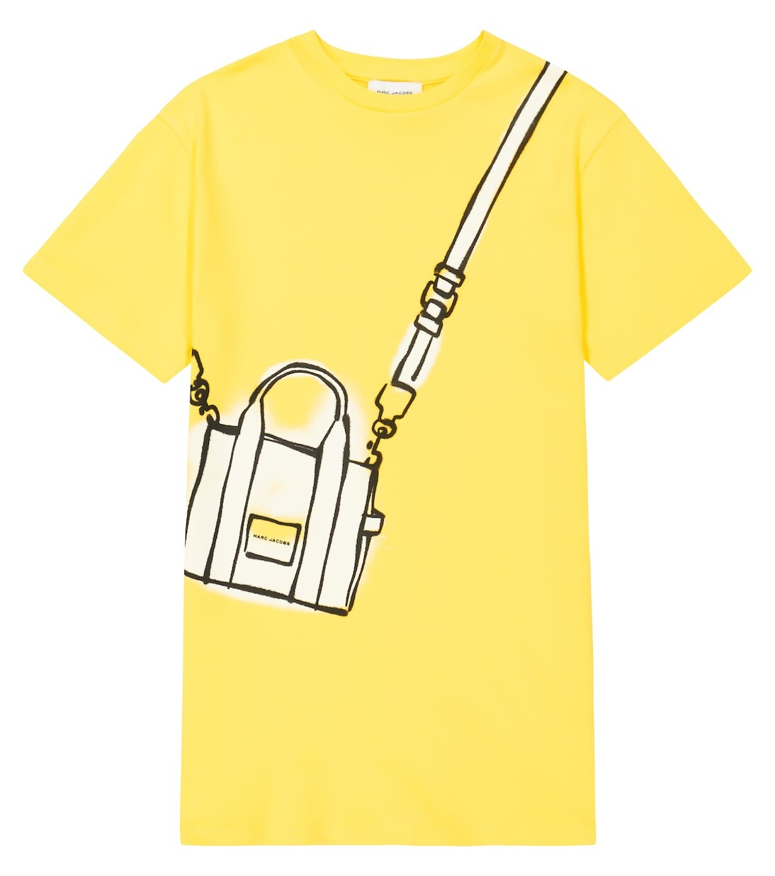 

Платье-футболка из хлопка trompe l'œil Marc Jacobs, желтый