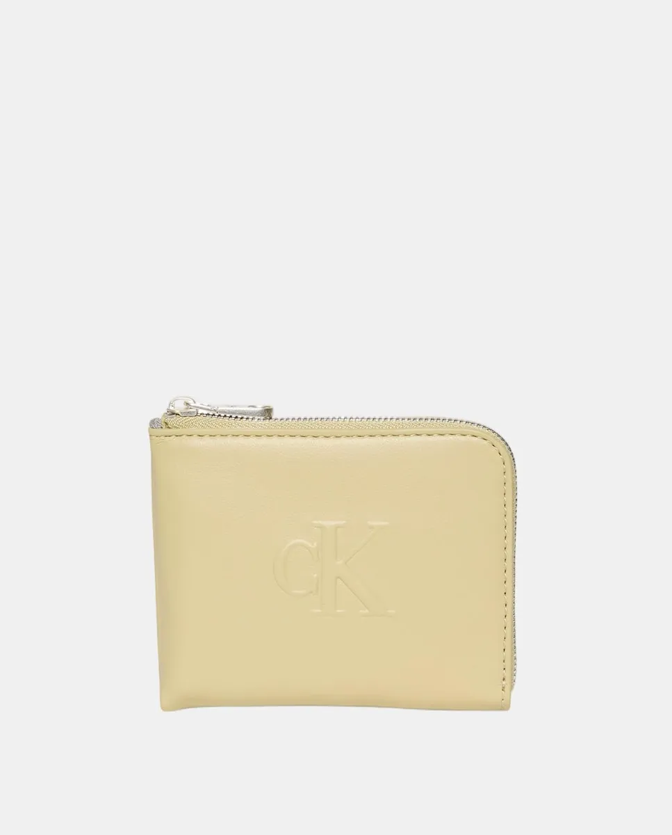 

Женский кошелек с вышитым логотипом Calvin Klein, серый