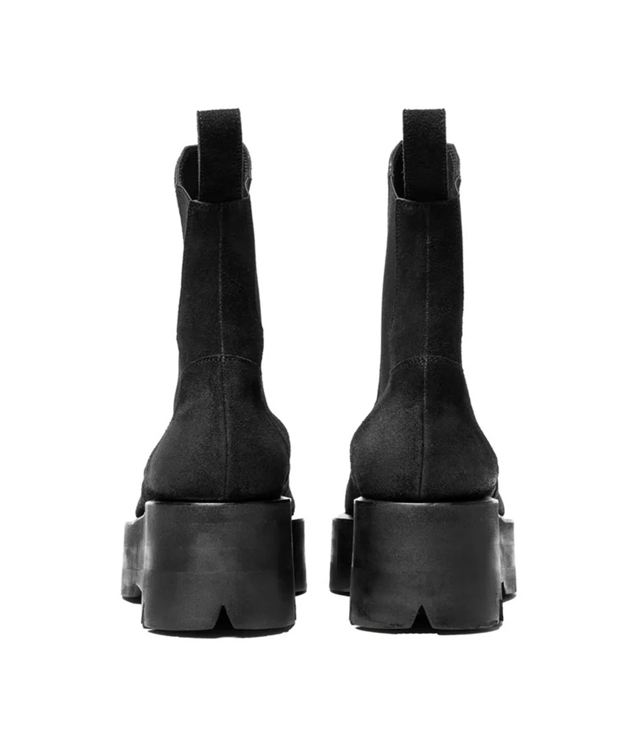 Ботинки JULIUS из велюра с платформой и подошвой Vibram, чёрные — фото 2