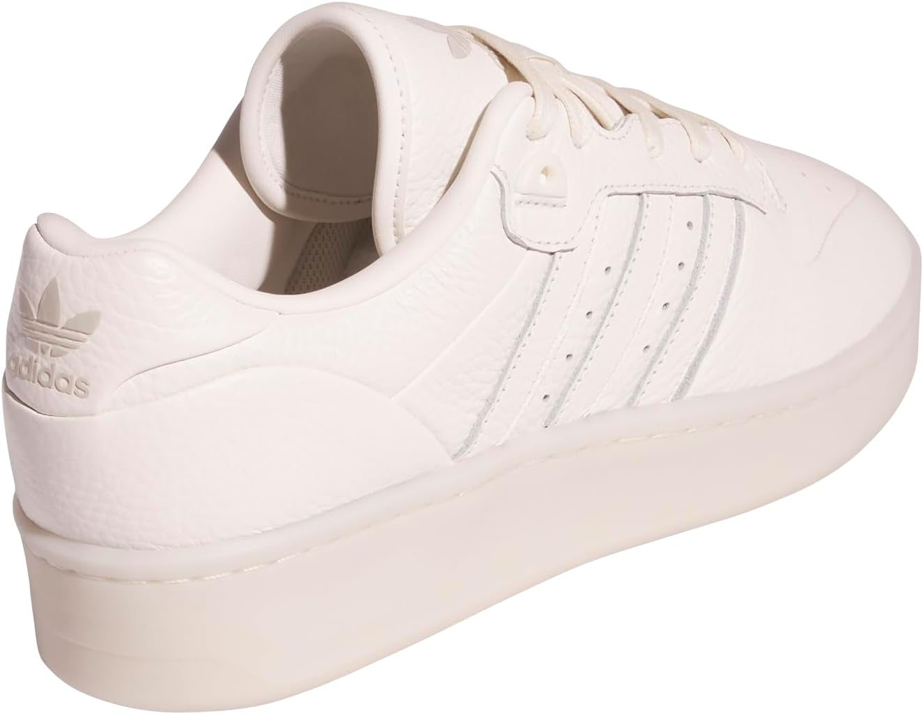 Мужские кроссовки adidas Rivalry Lux Low на шнуровке для повседневной носки - белые — фото 3