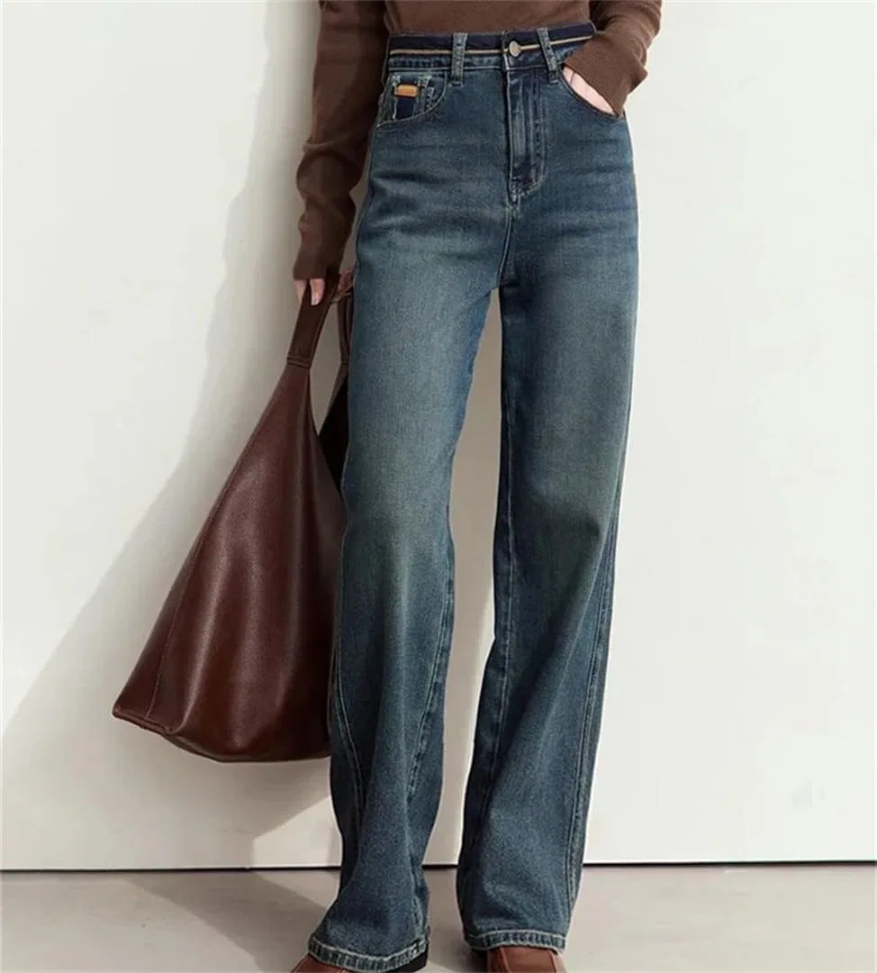 Джинсы широкие джинсовые Denim Blue — фото 2