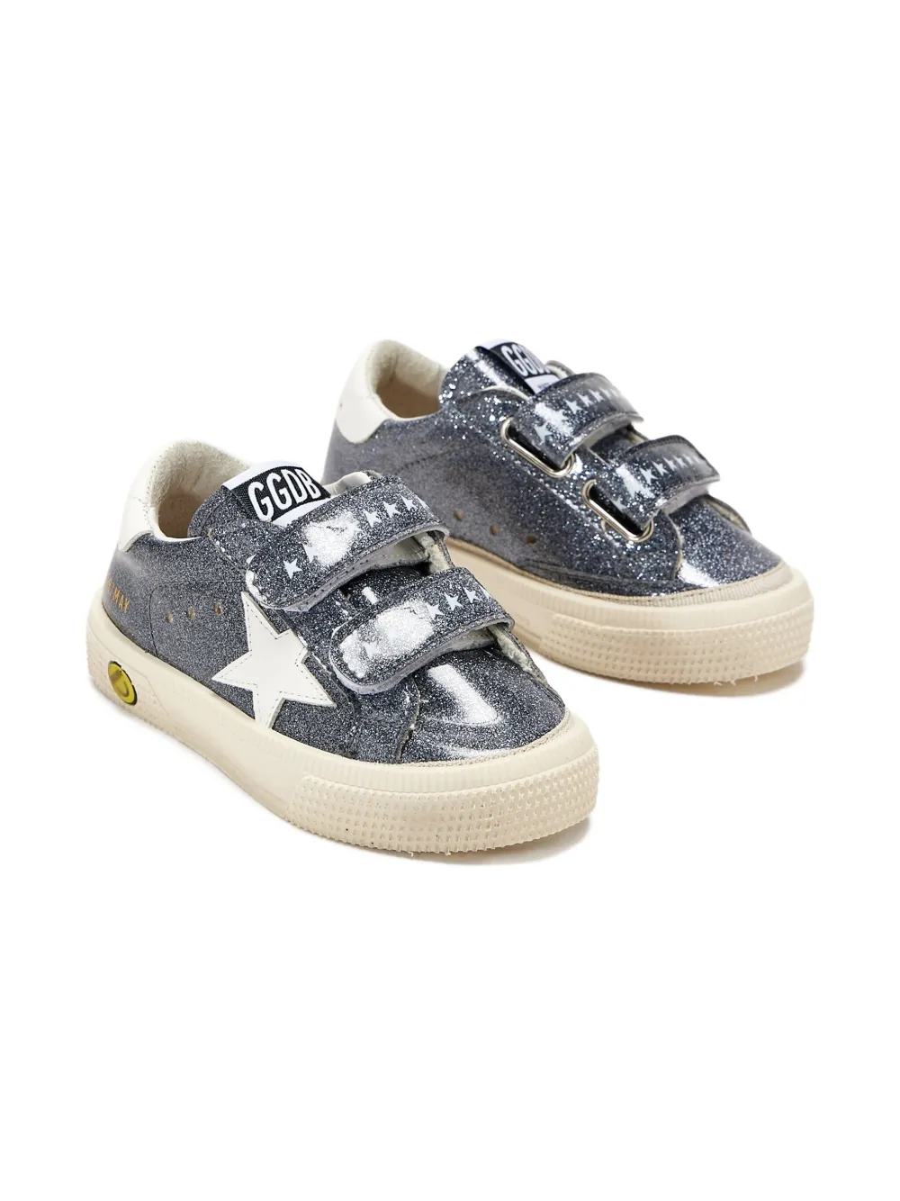 

Блестящие кроссовки May School Golden Goose Kids, серый