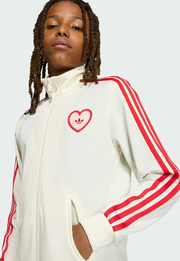 Спортивная куртка firebird с тренировочным ремнем Adidas Originals, Cream White Better Scarlet — фото 3