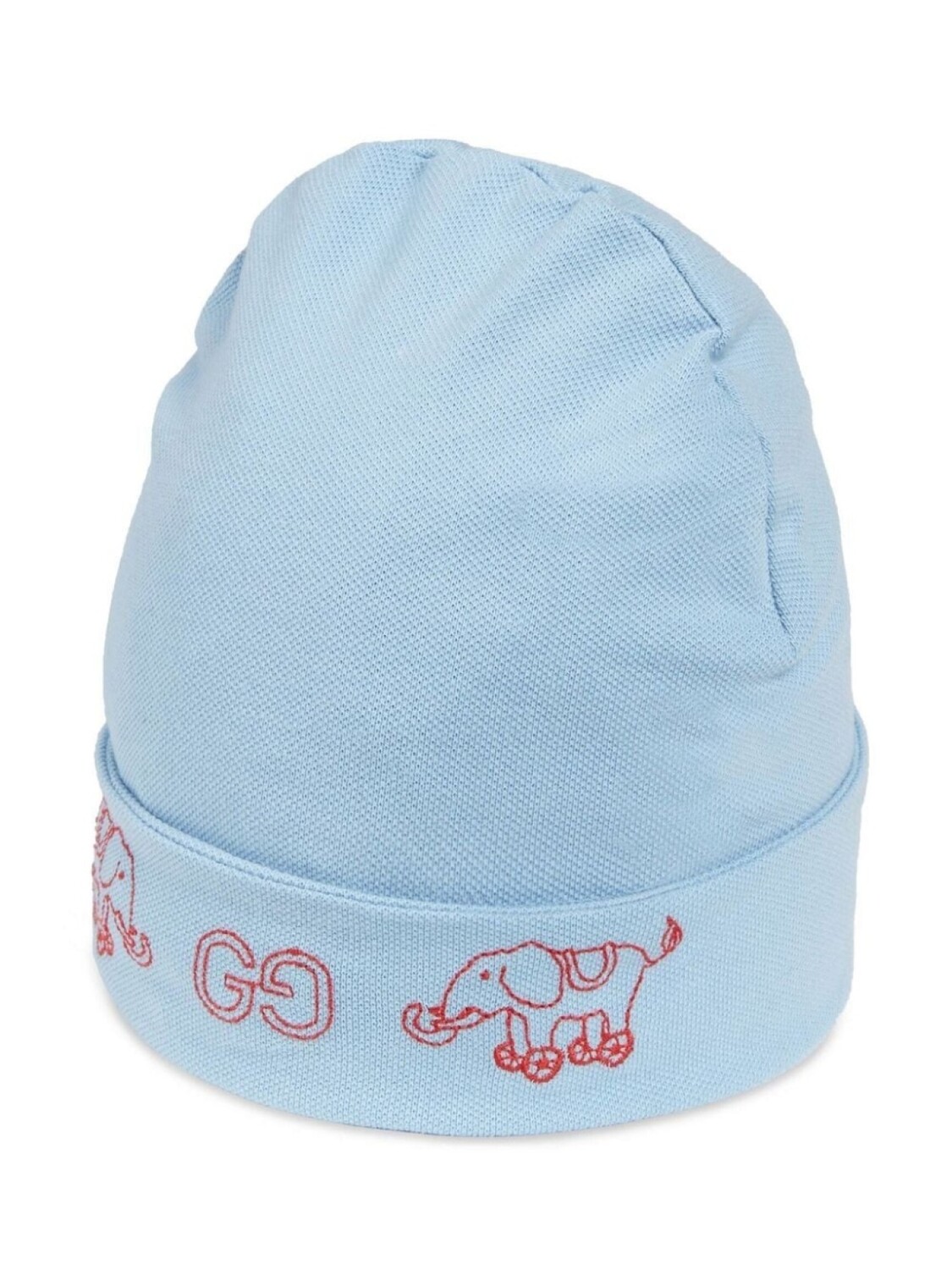 

Gucci Kids шапка бини с вышивкой, синий