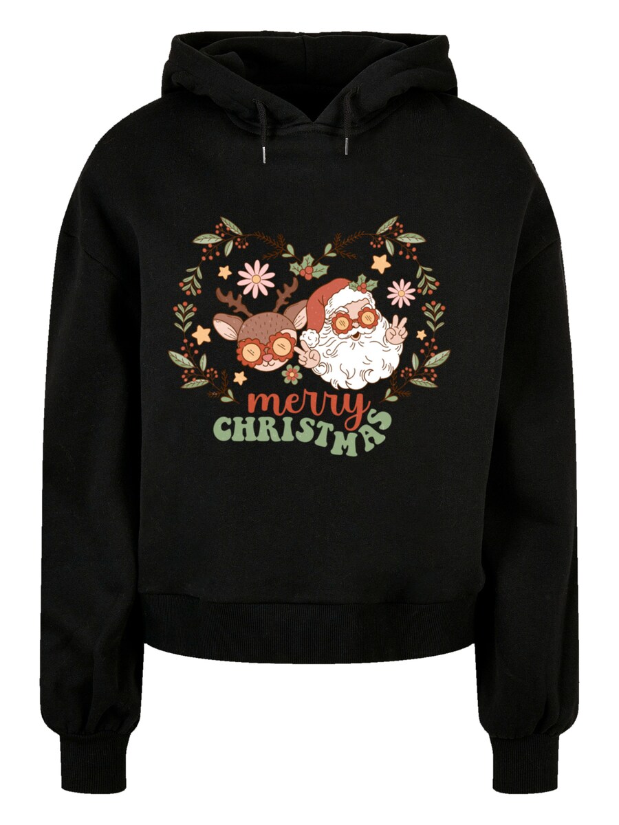 

Толстовка F4NT4STIC Christmas Hippie Santa And Reindeer, Black