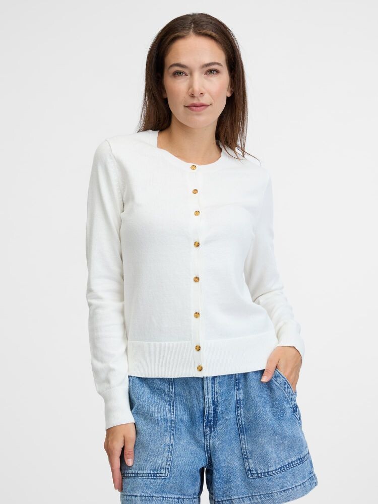 

Кардиган с застежкой на пуговицы Gap, белый
