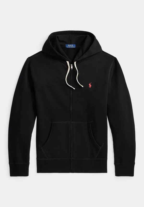 Толстовка с капюшоном на молнии из флиса rl Polo Ralph Lauren, Black — фото 4