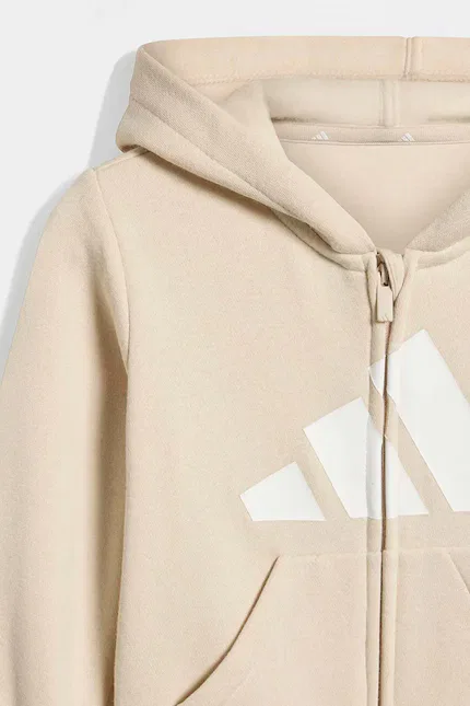 Детский спортивный костюм с принтом Adidas, бежевый — фото 4