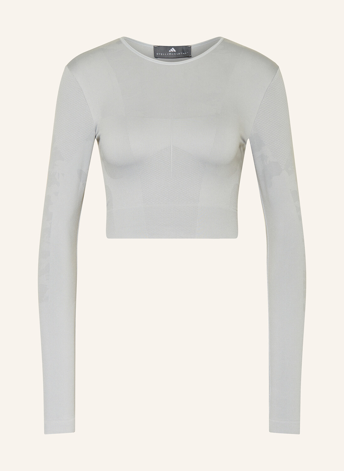 

Укороченный топ truestrength adidas by Stella McCartney, светло-серый