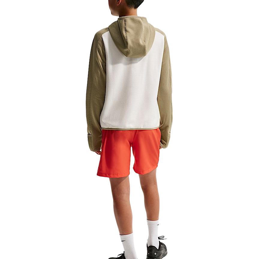 Свитшот FW25 Therma Fit Kids' Nike, sail белый/коричневый — фото 4