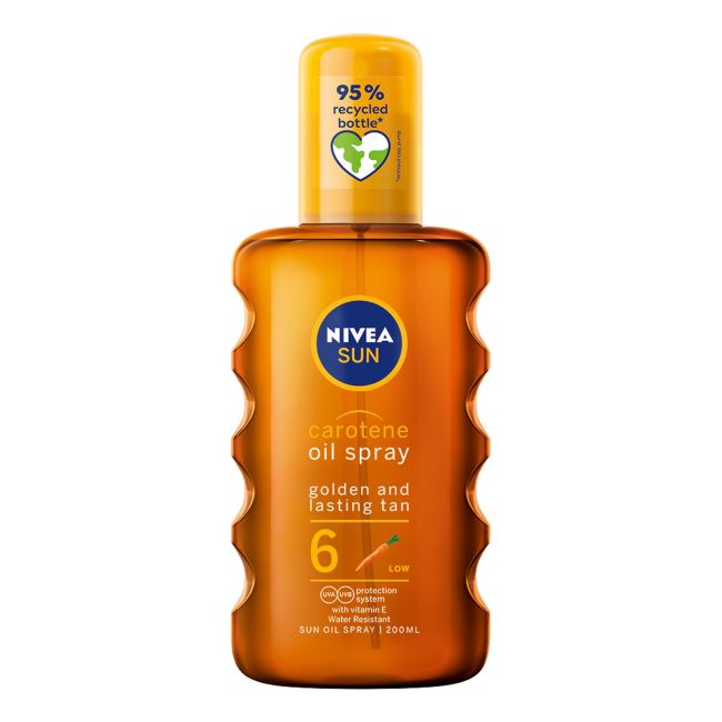 

Солнцезащитное спрей-масло для загара SPF6 Nivea, 200 мл