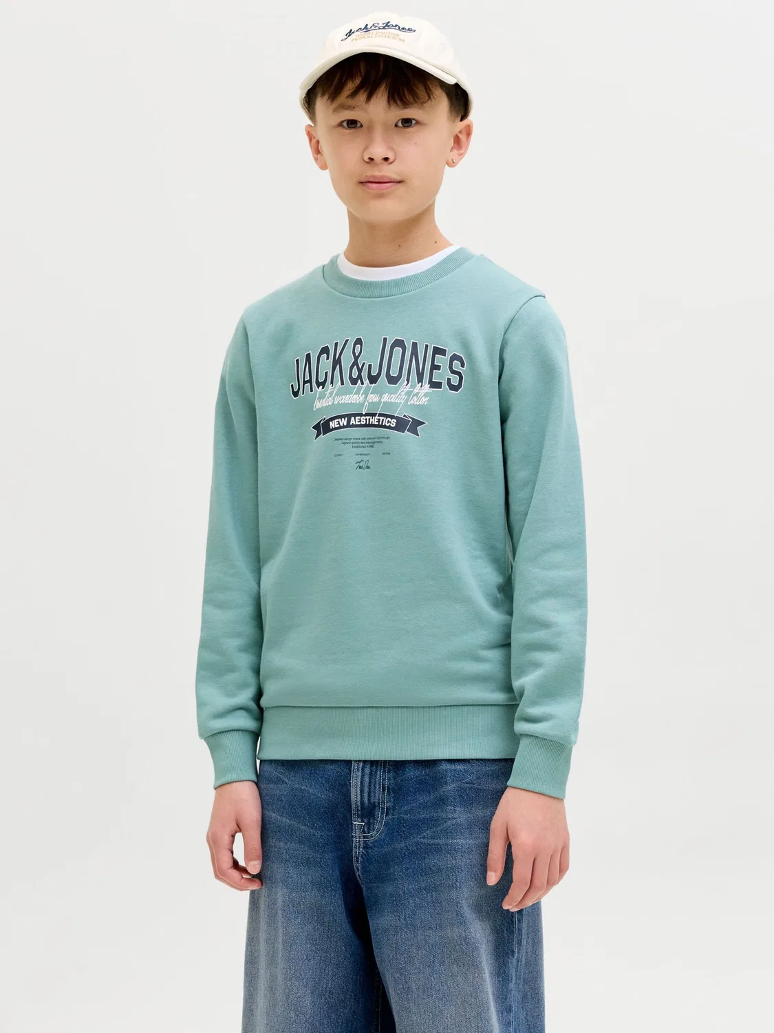 Толстовка Jack & Jones Junior, Turquoise — фото 2
