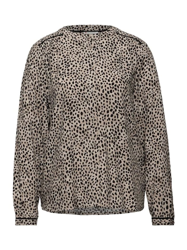 

Блузка с длинными рукавами бежевого цвета с пескоструйным эффектом Street One