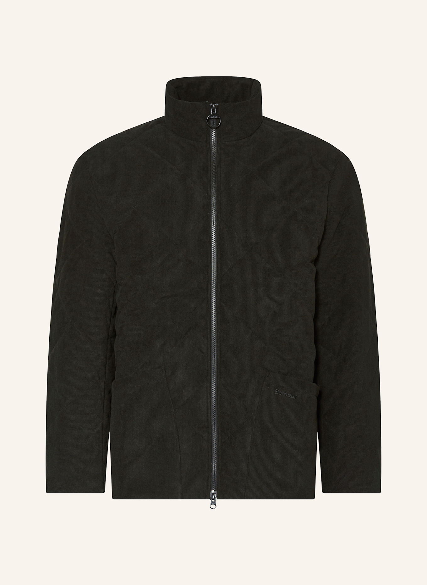 

Стеганая вельветовая куртка Liddesdale Barbour, черный