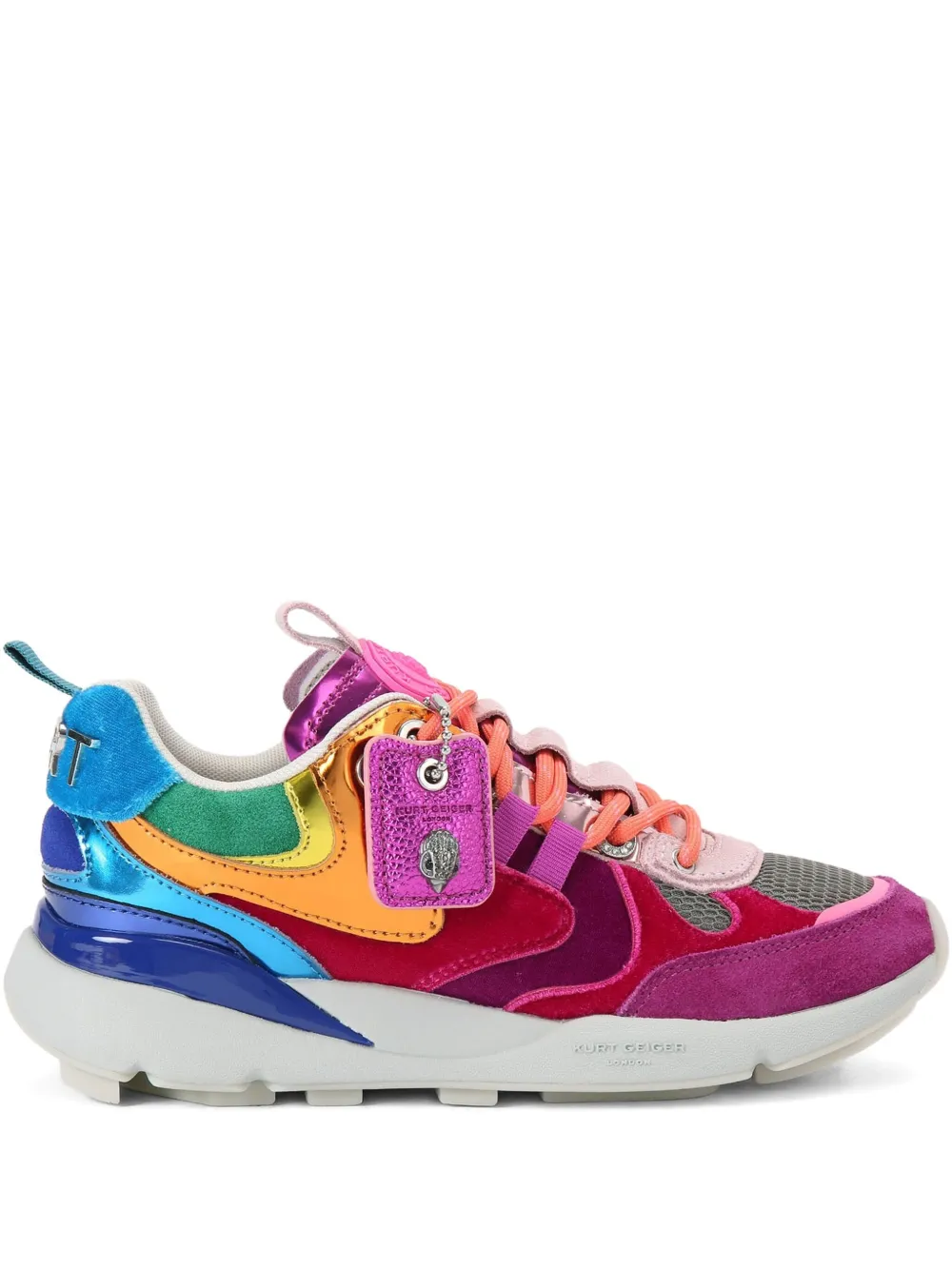 Кроссовки Kurt Runner с нашивкой Kurt Geiger London, розовый