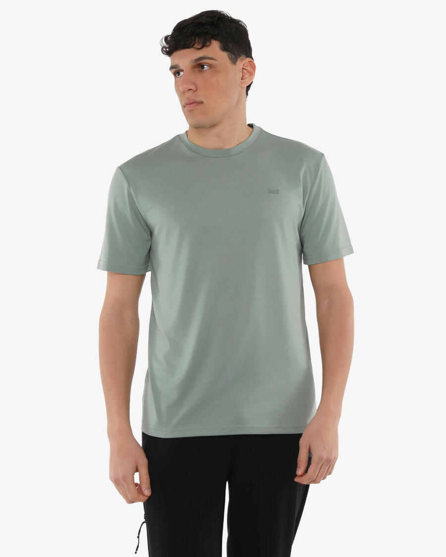 

JAKED Мужская синтетическая фитнес-футболка цвета шалфея